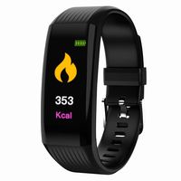 Bestmemories Waterproof Smartwatch Unisex Sports Smart Watch Fitness Tracker Bracelets Color Screen Smart Pedometer Watch for Monitoring Heart Rate Blood Pressure