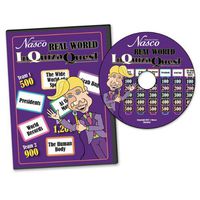 Nasco TB25653 InQuizaQuest Interactive Game Show Style CD-ROM, Real World