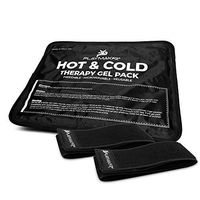 Gel Ice Pack– Reusable Cold & Hot Therapy Pack with Wrap for Pain, Arthritis, and Injuries of Knee, Shoulder, Foot, Back, Ankle, Neck, Hip, Wrist by PlayMakar® (Large/Standard, 11" x 14")