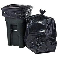 Plasticplace 95-96 Gallon Garbage Can Liners │ 1.5 Mil │ Black Heavy Duty Trash Bags │ 61” X 68” (50Count)