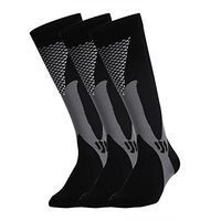Ruzishun Compression Socks for Men & Women(3 Pairs),20-30 mmHg(Black,L/XL,3Pairs)