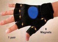 Large/X-Large Form Fitting Magnetic Hand Soothing Gloves