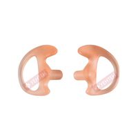 YEHTEH Earmold Replacement Flexible Silicone Earplug, Open Ear Insert for Two Way Radio Acoustic Tube Earpiece. (Flesh, Medium,5 Pairs)