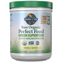 Garden of Life Raw Organic Perfect Food Green Superfood Juiced Greens Powder, Plant Based Dietary Supplement - Original Stevia-Free, 30 Servings (Packaging May Vary)