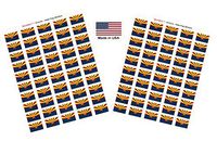 Made in USA! 100 Arizona 1.5" x 1" Self Adhesive State Flag Stickers, Two Sheets of 50, 100 Arizona Sticker Flags Total