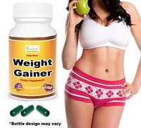 Ayurleaf Weight Gainer - Ladies Weight Gain Formula. Gain Weight Pills for Women. Helps Skinny Women gain Voluptuous Curves. Legs, Butt & Bust Butt Enhancer. Fast Weight for Women. (1) Bottle