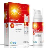 Neuropathy Nerve Pain Relief Cream. Nervex Includes: Arnica, B12, B1, B5, B6, Capsaicin, D3, E, MSM, Witch Hazel. Soothe & Regenerate. Reduce Burning, Tingling, Numbness. Aloe and Coconut Oil Base