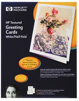 HP C7019A Greeting Cards (White, Half-Fold, 8.5in X 11in, 20 Sheets and Envelopes)