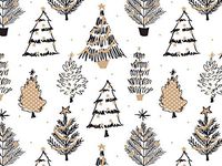 Golden Holiday Trees 24"x417'