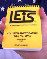 Collision Investigation Field Notepad