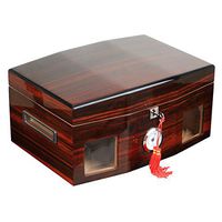CIGARLOONG Cigar Humidor Solid Wood About 50-70 Cigars