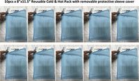 Therapist's Choice® Reusable Cold & Hot Pack Large 8"x11.5" with Removable Protective Sleeve Cover (10)