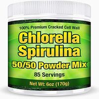 Premium Chlorella Spirulina Powder | 85 Servings | Non-GMO | Sunlight Grown | Deep Green Color | Cracked Cell Wall | Alkalyzing | High Protein | Vegan | Mountain Water | by Good Natured