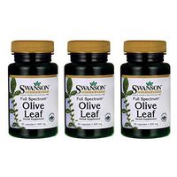 Swanson Full Spectrum Olive Leaf 400 Milligrams 60 Capsules (3 Pack)