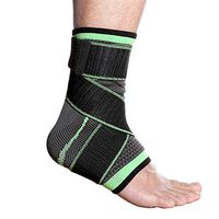 Ankle Brace for Women & Men, Adjustable Ankle Support Wrap, Ankle Compression Socks Ankle Sleeve for Pain Relief, Sports Protection, Ankle Strain, Plantar Fasciitis Sock Fits Left Right Feet (Large)