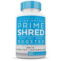Weight Loss Pills - Burn Fat Fast with Prime Shred - for Women & Men - Advanced Appetite Suppressant - 60 Caplets