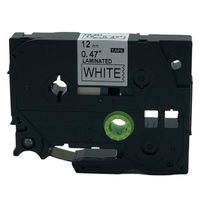 QPMY 1 Pack Compatible for Brother P-Touch Laminated Tze Tz Label Tape Cartridge 12mmx8m (TZe-231 Black on White)