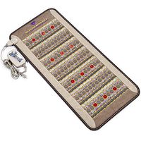 ThermoGem FIR PEMF Photon Mat - 48”L x 22”W - Amethyst + Tourmaline + Jade - Adjustable Bio Magnetic Pulsed Frequency 1-30 Hz & Far Infrared Heating 86°-158°F - Red Light - Ion - FDA Reg Manufacturer