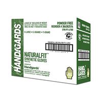 Handgards Glove Synthetic Powder Free Extra Large 100 per Box, 4 Boxes