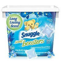 Snuggle Laundry Scent Boosters Concentrated Scent Pacs, Blue Iris Bliss, Tub, 56 Count