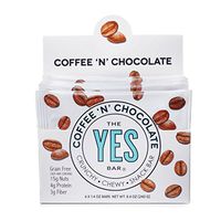 Yes bar - Coffee 'N' Chocolate - (6Count) Plant Based Protein, Decadent Snack bar - Vegan, Paleo, Gluten Free, Low Sugar, Healthy Snack, Breakfast, On-The-Go, for Kids & Family