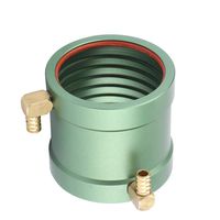 36-40mm/36-50mm Water Cooling Jacket,RC Ship Boat Motors Water Cooling Jacket Water-Cool Kit for 3650 3660 3665 3674 Motor,CNC Machined Metal Construction,Anodized Finish for Durability(36-40MM)