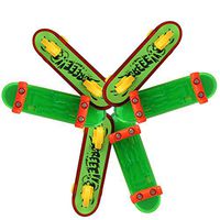 Coxeer 6 PCS Finger Skateboard Finger Board Toy Plastic Mini Finger Toy for Children(Random Pattern)