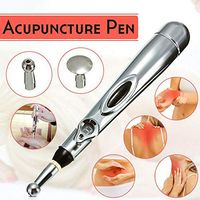 ZNXY Electronic Acupuncture Pen,with 2 Massage Head Function Meridian Energy Pain Therapy Relief
