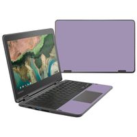 MightySkins Skin Compatible with Lenovo 300e Chromebook 11.6" (2018) - Solid Lavender | Protective, Durable, and Unique Vinyl Decal wrap Cover | Easy to Apply, Remove | Made in The USA