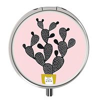 Pill Cases Metal,Custom Round Medecine Case Medecine Bottle Mini Travel Pill Vitamin Decorative Box Case Holder