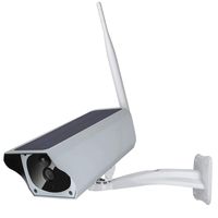 1080P Solar Powered ip camera IP67 Waterproof Outdoor Surveillance Bullet Camera IR-CUT Night Vision PIR Motion Detection WIFI Range 50m Two-way Audio for villas,community,courtyard,(battery not inclu