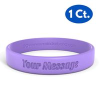 Reminderband Classic Custom 100% Silicone Wristband - Personalized Silicone Rubber Bracelet - Customized, Events, Gifts, Support, Causes, Fundraisers, Awareness - Men, Women, Kids