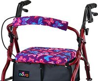 NOVA Rollator Walker Seat & Back Cover, Removable & Washable, Butterflies
