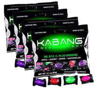 Kabang Energy Candy-4 Bags-Vitamins B12, B6 and Vitamin C, All Natural Energy Supplement (4-Pack)