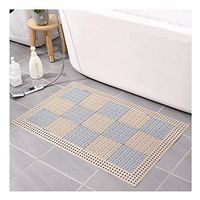 GHHZZQ Bathtub Mat 1 cm Thick Double-Sided Non-Slip Bathroom Rugs Durable Splice PVC Wash Room Kitchen Foot Pad, 3 Colors, Multiple Sizes (Color : C, Size : 87x87cm 25-Tiles)