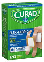 Curad Flex-Fabric Fingertip, Knuckle Bandages, 20 Count (Pack of 6)