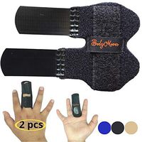 BodyMoves Finger splints for Teens and little pinky Trigger Finger Mallet Finger Broken Finger Post Operative Care (Midnight Black)