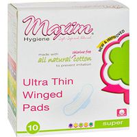 Maxim Hygiene Products Pads Ult Thin W/Wings Reg 10 Ct