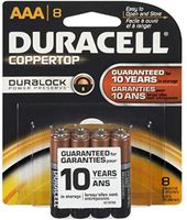 Duracell Coppertop AAA Alkaline Batteries 1.5 Volt 8 Each (Pack of 3)