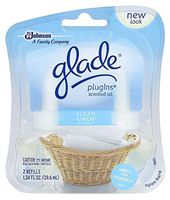 Glade 14384 Clean Linen Glade Plugins Scented Oil Refills 2 Count