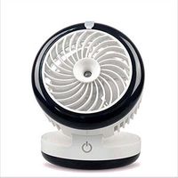 Pixnor Mini USB Misting Fan with Personal Cooling Mist Humidifier Rechargeable Portable Mini Misting Cooling Fan for Home Office and Travel (Black)