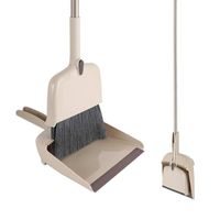 SADDPA Angle Broom And Dustpan Set With Long Handle And Telescopic Bristle 54in Without Bending Suit For Kitchen And Home