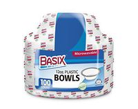 [400 Count] Basix Disposable 12 Oz White Plastic Soup Bowls, Microwavable, Great For Events, Home, Office, Wedding, Parties, School, Take Out Or Everyday Use, 4 Packs