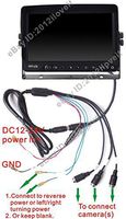 9" REAR VIEW BACKUP CAMERA SYSTEM CCTV FOR SKID STEER,RV, FORKLIFT, TRACTOR, BOX TRUCK
