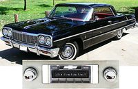 Custom Autosound Stereo compatible with 1963-1964 Chevy Impala, USA-630 II High Power 300 watt AM FM Car Stereo/Radio