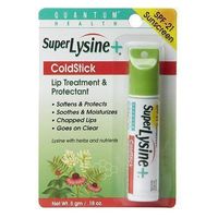 Super Lysine Plus+ ColdStick, SPF 21, Regular 0.18 oz (Pack of 3) by Quantum Research