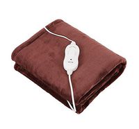 WE&ZHE Multi-Functional Electric Blanket Warmer Heating Pad, 3 Files Thermostat 15-50 Degrees Knee Pads Care Knee Blanket , brown