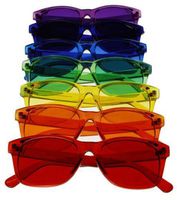 Classic Style Color Therapy Glasses - Set of 7