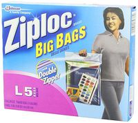 SC Johnson Ziploc Big Bag Large Double Zipper (Pack - 3), Blue