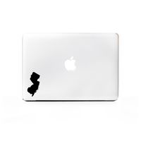 (2X) StickAny Laptop Series New Jersey NJ Sticker for MacBook Pro, Chromebook, Surface Pro, and More (Black)